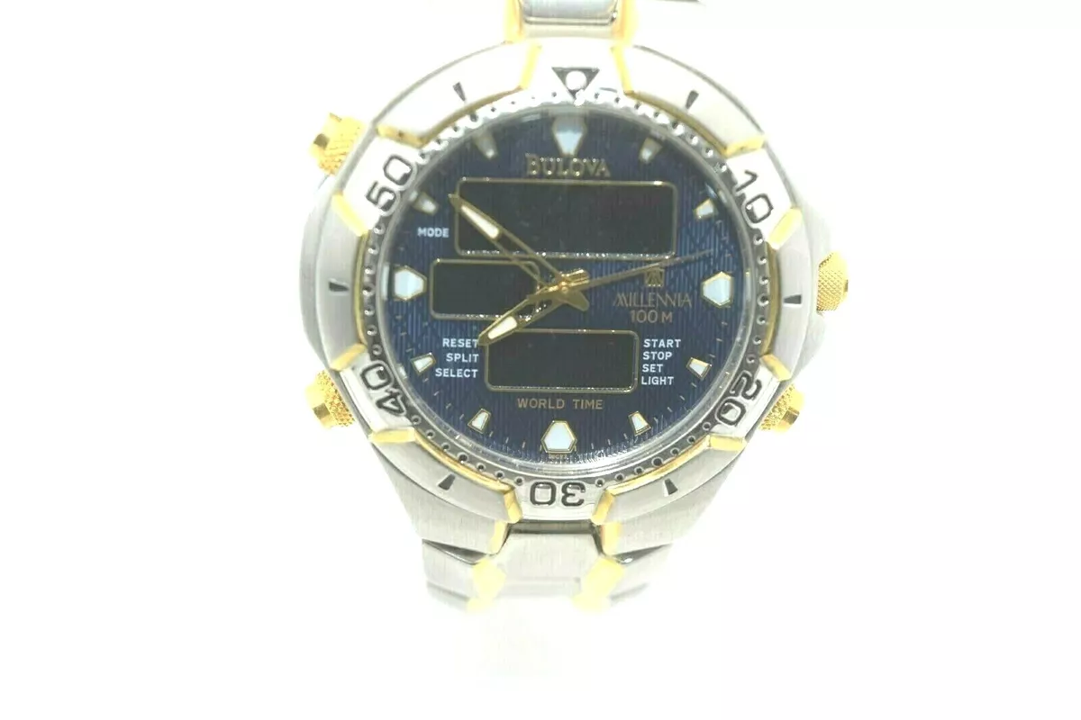 Bulova Milennia World Time Watch 98G73 BTS720