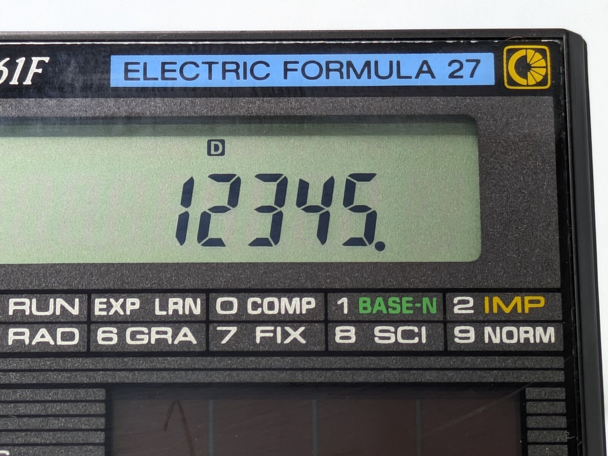 Vintage Casio Fx-61F Electric Formula A27 Calculator Cover tested