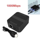 1 To 2 RJ45 Gigabit 100Mbps Ethernet Splitter Cable Selector Mini Network Switch