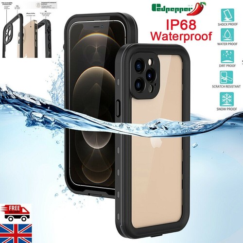 For iPhone 1112 13 14 15Pro Max XS XR Full Body Waterproof Shockproof Case Cover - Afbeelding 1 van 14