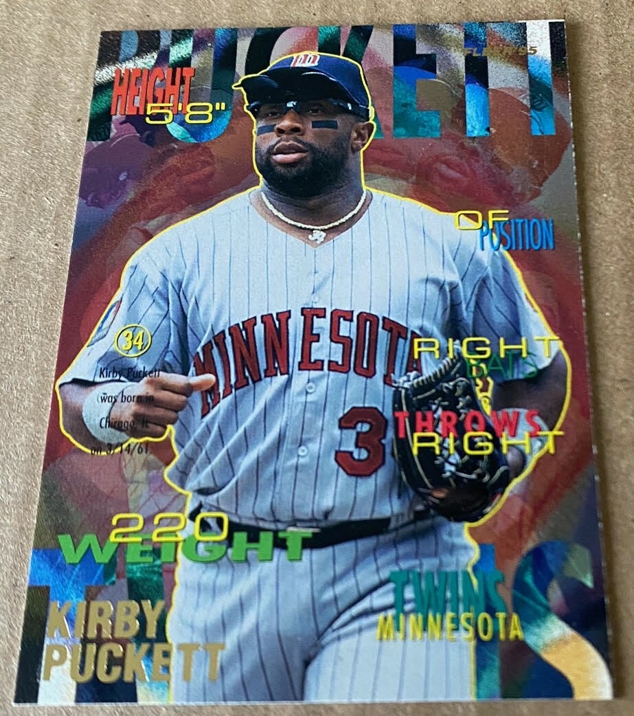 KIRBY PUCKETT HOF 1995 FLEER Card #212 NM-MT Condition