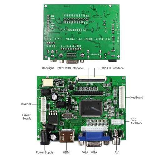 Carte contrôleur LCD HD CVBS VGA 15 pouces DV150X0M-N10 1024x768 écran LCD - Photo 5/5