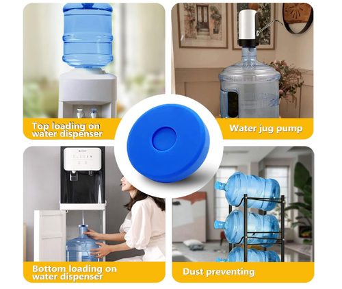 3 Pack Reusable 5 Gallon Water Jug Caps, Leak Proof Bottle Lids (55mm) NEW - Picture 5 of 7