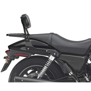 Backrest Sissy bar Lower Black with Luggage Rack Harley ...