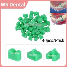 40pcs/Pack Dental Sectional Contoured Matrices Add-On Wedges Rubber Silicone