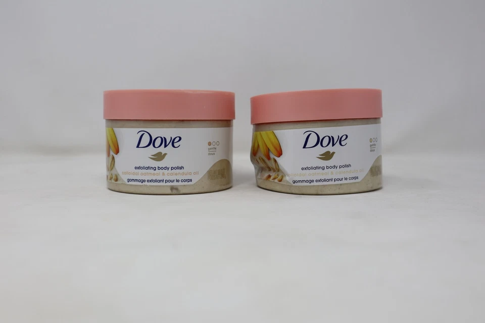 2x Dove Gentle Exfoliating Body Polish Colloidal Oatmeal & Calendula Oil*Damaged - Image 3 of 4