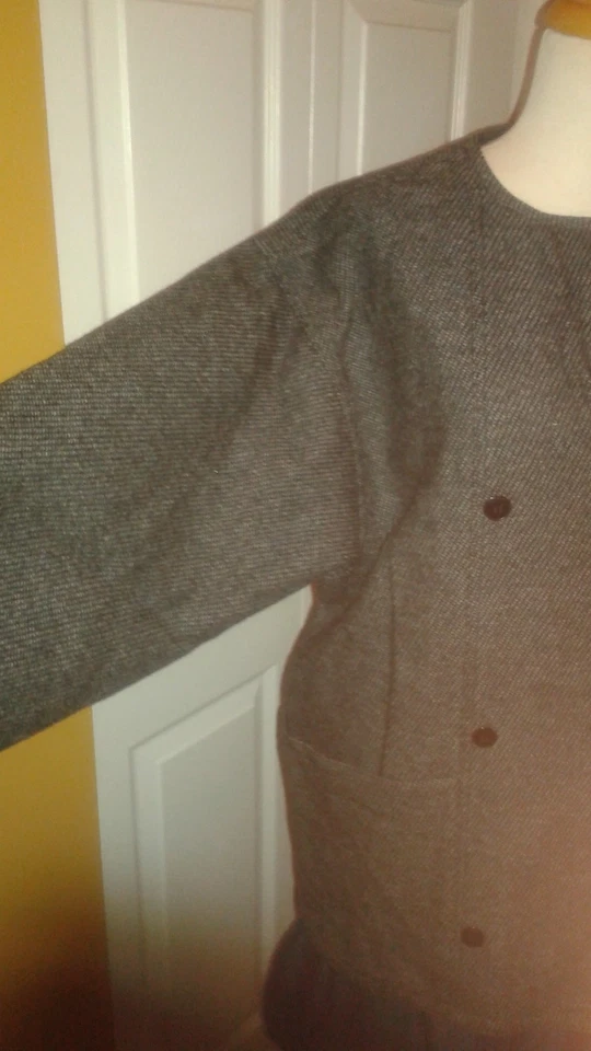 Abrigo de coche Finity de tweed para mujer negro y gris talla 12, brazos anchos. Excelente estado. Foto 4 de 4