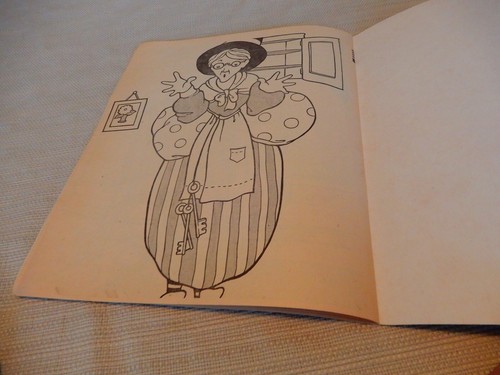 1942 children's Easy to Color Magic Paint Book by Samuel Lowe Co.- uncolored - Picture 7 of 7