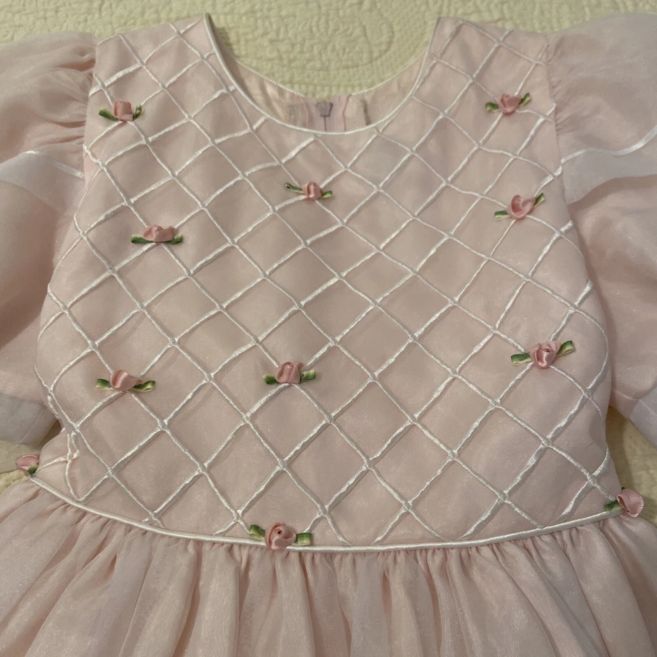 Красивое розовое платье Sylvia Whyte для особых случаев Jacobson размер 7 б/у в отличном состоянии - Изображение 2 из 4