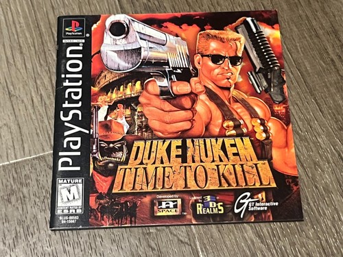 Duke Nukem Time to Kill Playstation 1 PS1 Complete CIB w/Reg Card Authentic - Picture 3 of 6