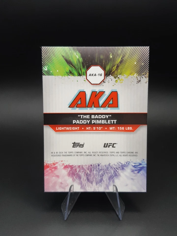 2024 Topps Chrome UFC AKA The Baddy Paddy Pimblett #AKA-16 - Image 2 of 2