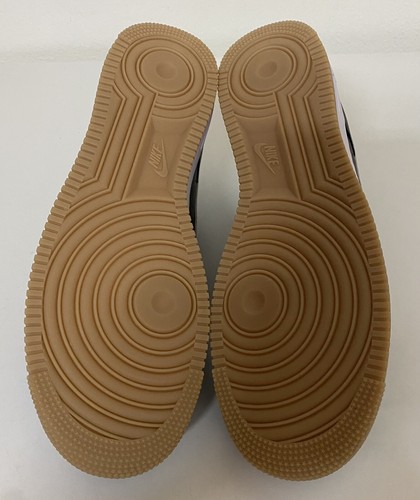 Nike Air Force 1 Low By You ID Leather Mens Sz 12 Black White Gum DV3892-900 NEW - 第 10/12 張圖片