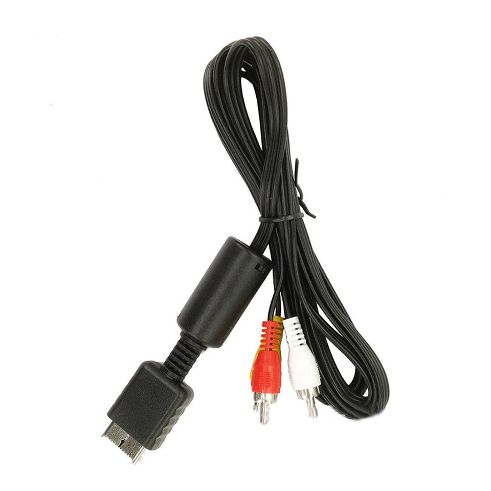 RCA Cable Adapter Video Lead TV AV Audio Composite for PS1 PS2 PS3 1.8m - Image 4 of 4