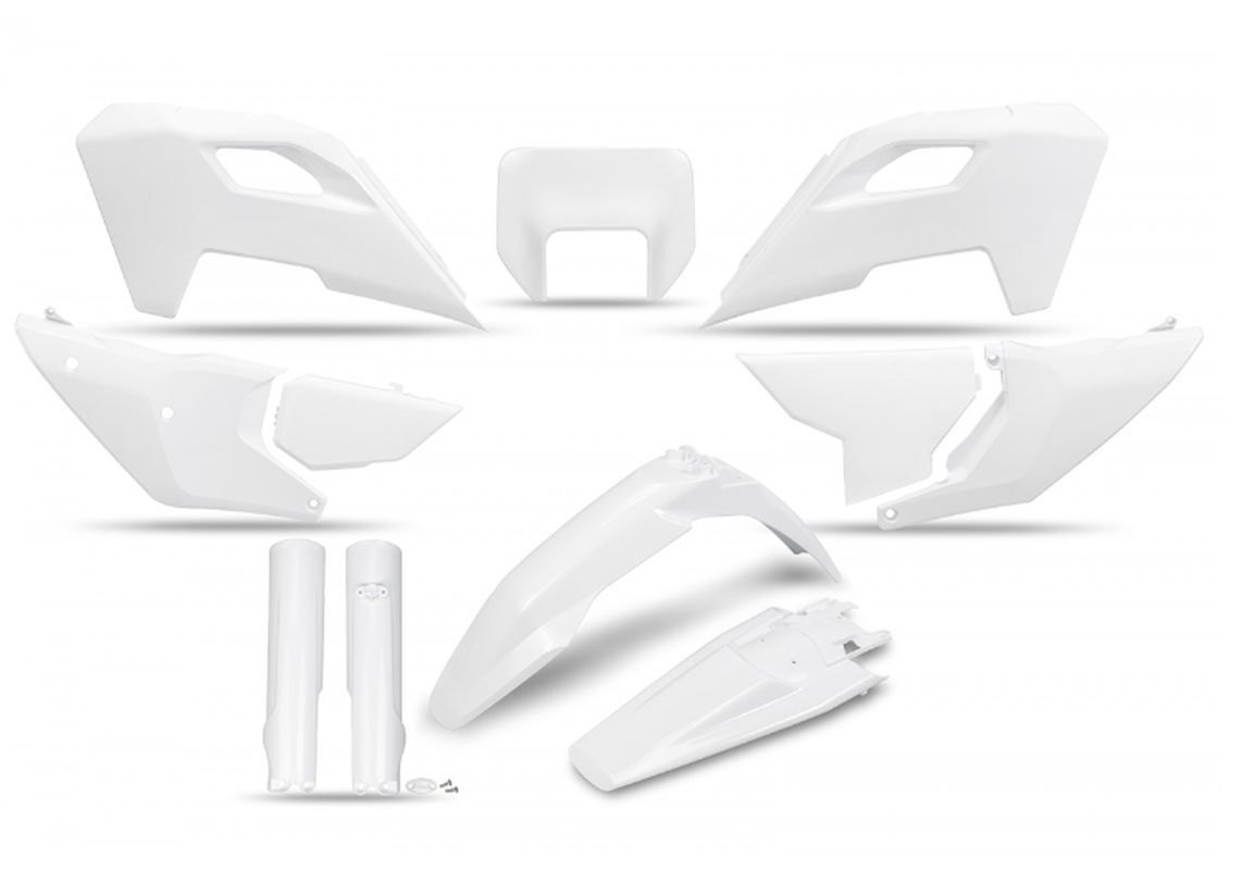 Plastiques UFO haute résistance et couvre-amortisseurs Husqvarna TE 250 anti-impact