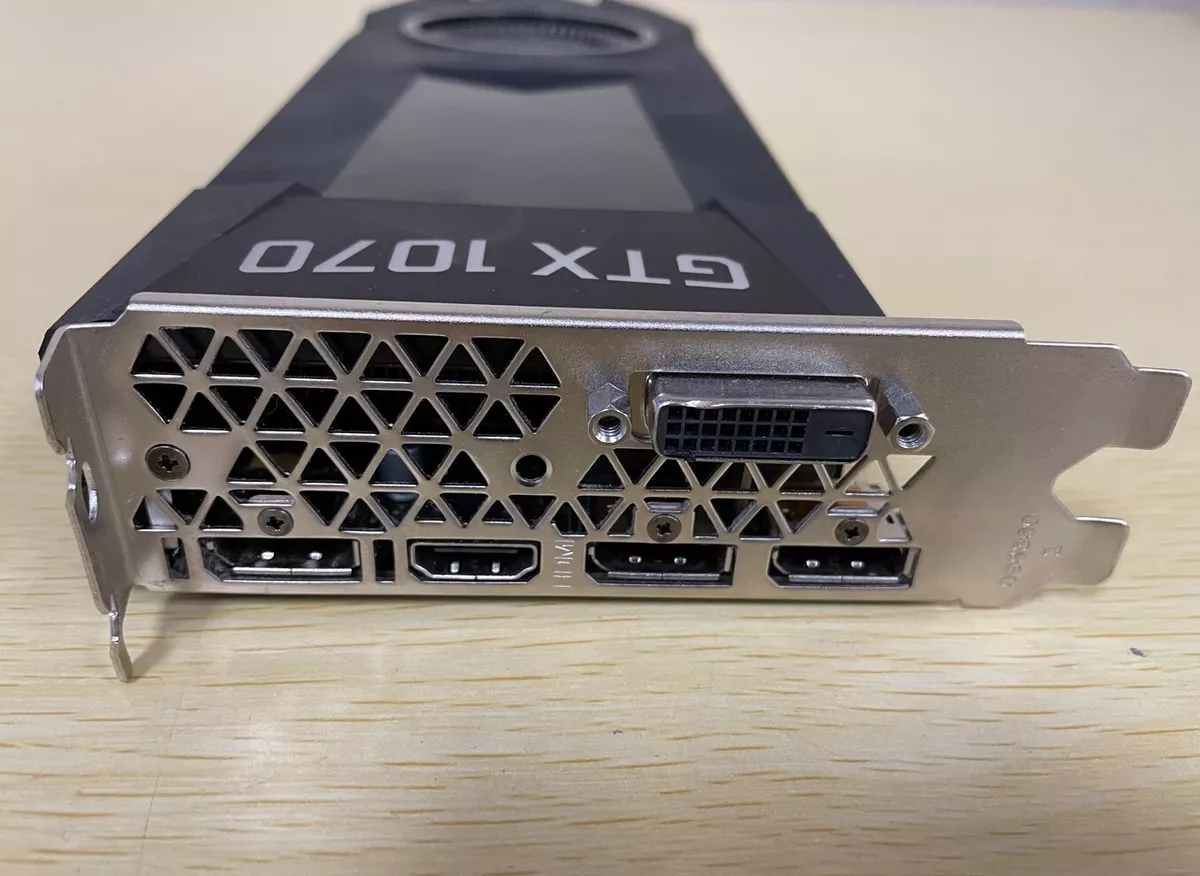 NVIDIA GTX 1070 2GB PCIE Dual DVI/Dual HDMI Video Card 288-1N424-100A8 NVIDIA GTX 1070 2GB PCIE Dual DVI/Dual HDMI Video Card 288-1N424-100A8