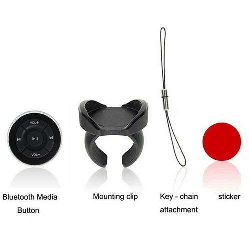 Car Truck Steering Wheel Wireless Bluetooth Media Button Music Remote Control - Picture 10 of 12