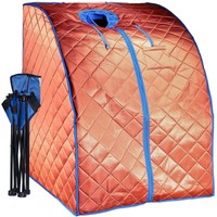 Durherm Xlarge Negative Ion Fir Infrared Portable Indoor Sauna W/ Chair Footpad Durherm Xlarge Negative Ion Fir Infrared Portable Indoor Sauna W/ Chair Footpad