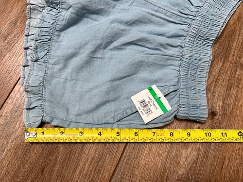 Girls Denim Ruffle Hem Shorts - Size M 7/8 Nordstrom  100% cotton - Picture 4 of 8
