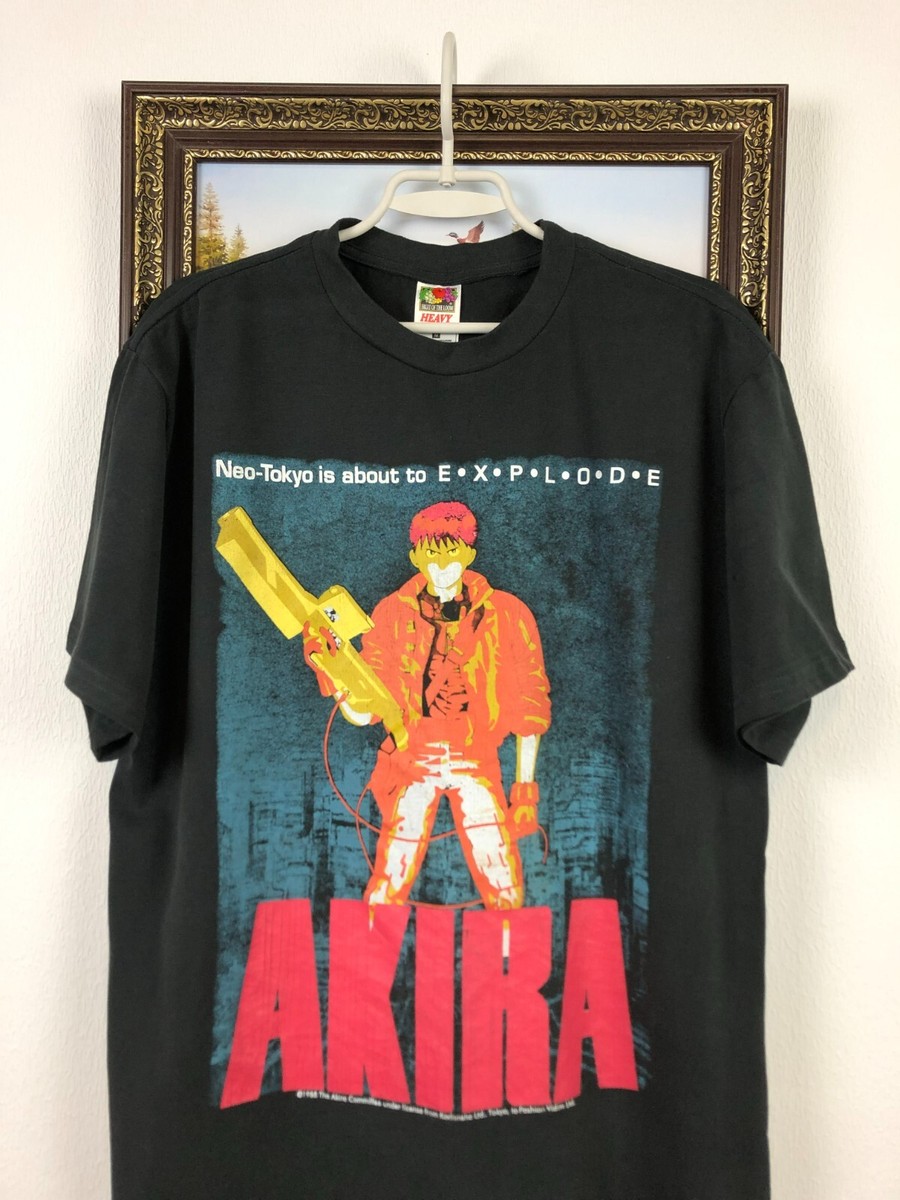 Vintage 90's Akira Movie Anime Shotaro Kaneda Shirt Tee Rare Over