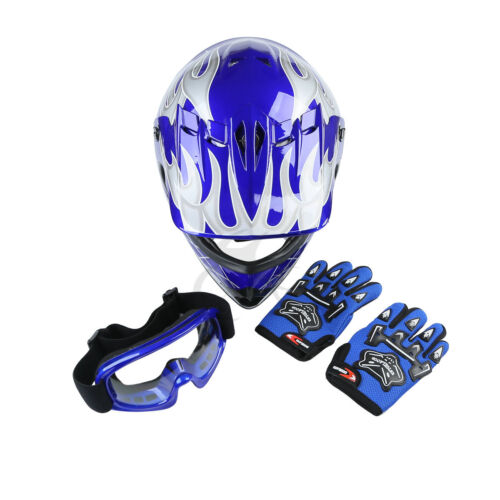 DOT Youth Helmet Child Kids Motorcycle Full Face Offroad Dirt Bike ATV S M L XL - Picture 21 of 66