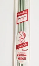Susan Bates Silvalume Knitting Needles Size 3 / 7 Inch Double Point Set of 4