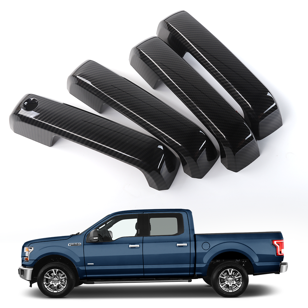 Korlot - Carbon Fiber Interior Handle Cover for Ford F150 2021+ for 2023-2025 F250 F350 Super Duty (Front Door Korlot - Carbon Fiber Interior Handle Cover for Ford F150 2021+ for 2023-2025 F250 F350 Super Duty (Front Door