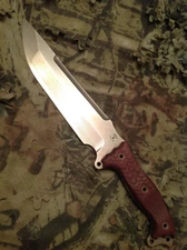 Busse Combat CG Fusion Force 9 Nuclear W/Comp. Finish & Maroon Canvas Micarta