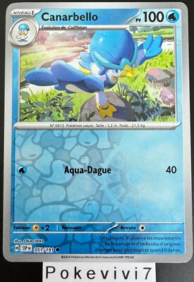 Pokemon Karte Canarbello 051/191 Reverse EV8 Flammende Funken SSP FR NEU