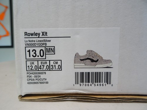 NEW Vans X Notre x Rowley XLT LX 'Linen Silver' SHOE SZ 13 MENS RARE VN000D1GDPB - Picture 7 of 7
