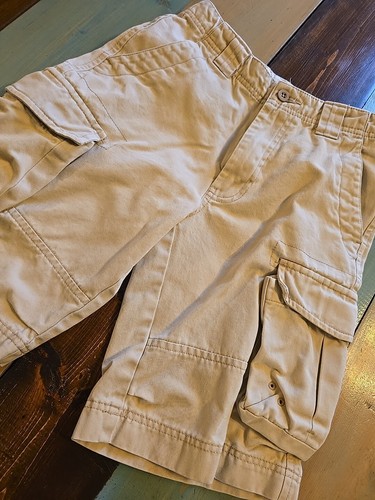 Boy's Lands End Cargo Shorts With Adjustable Waist Size 8 - Picture 2 of 4