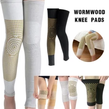 Wormwood Self Heating Knee 1Pair Pad Brace Warm Belt Massager Leg Warmer 2 Types