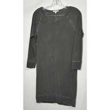 James Perse Standard Women’s Long Sleeve Sweater Dress Gray Cotton Size 1