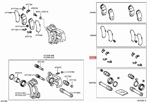 Genuine LandCruiser 105 80 79 Series HZJ FZJ HDJ FJ VDJ Rear Brake Disc Clip Set - Picture 13 of 20