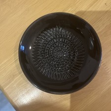 Black Ceramic Garlic/Ginger Grater Plate