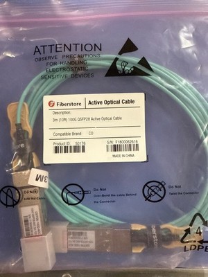 Fiberstore active optical cable 3m 100g QSFP28