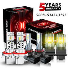 For Ford Explorer 2006-2010 6X LED Headlight + Fog Light + Turn Bulbs 2026