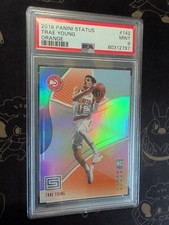 2018 Panini Status Trae Young Orange Rookie Card Psa 9. rookie card picture