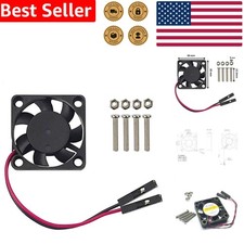 Quiet Raspberry Pi Fan 30mm Black 3.3V 5V DC Brushless for Pi 4 3 B RetroFlag