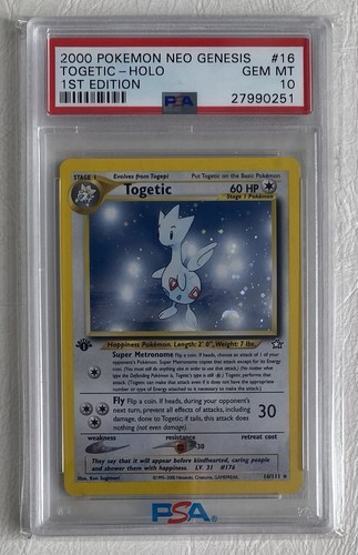 Togetic (1st Edition) graded PSA 10 for sale on eBay