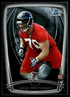 2014 Bowman Chrome Jake Matthews Rookie Atlanta Falcons #127