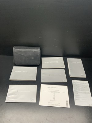 2014 INFINITI Q50 SEDAN OWNER MANUAL BOOK GUIDE SET w/CASE, QUICK REF & INTOUCH