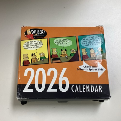 #ad Scott Adams RIP 2026 Calendar: Double Sided Comics Now a Collectable $400.00