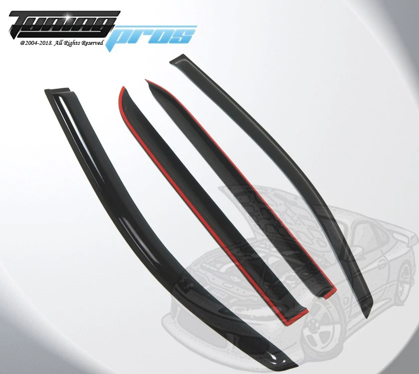 For Scion xD 2008-2014 Smoke Out-Channel Window Rain Guards Visor 4pcs Set - Image 3 of 4