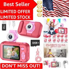 Fun Digital Kids Camera - 1080p Video, 180  Flip Lens, 31 Frames Included 