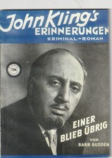 John Kling`s Erinnerungen - Nachdruck Heft Nr. 26