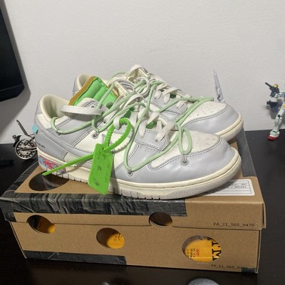 Size 11.5 (Rare Half-Size) - Off-White x Nike Dunk Low Lot 07 of 50
