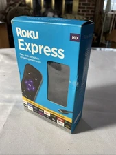 New Roku Express HD Streaming Media Streamer - Black  + Mini HDM12AV Output