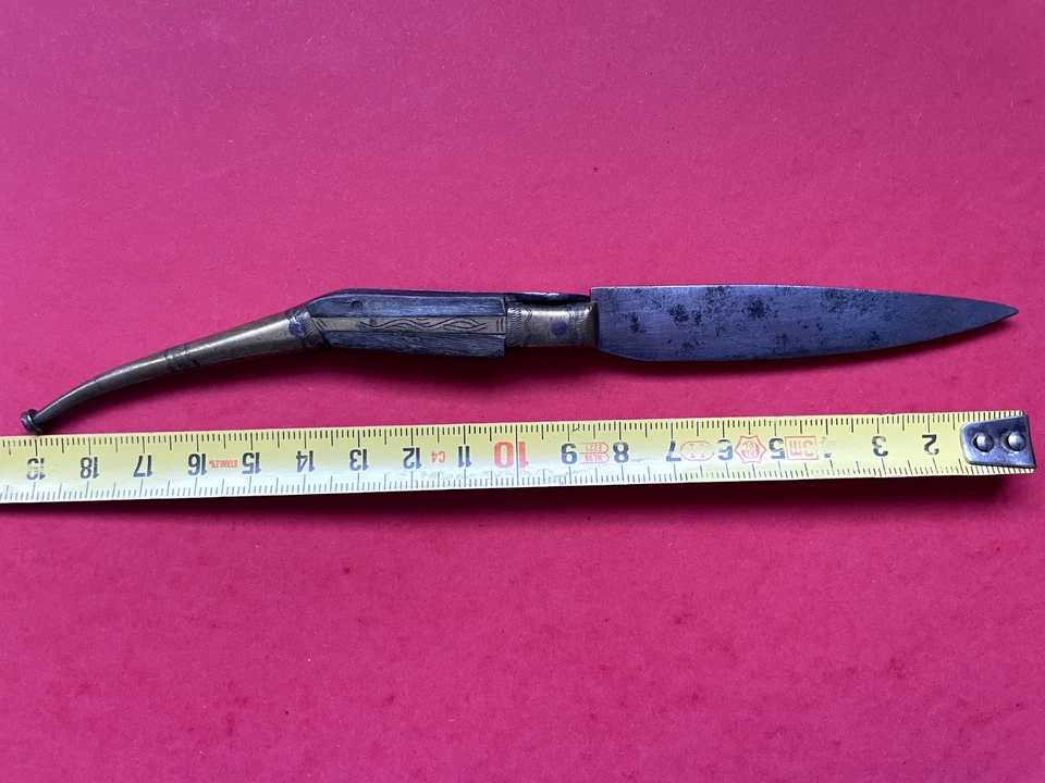 Couteau Catalan ancien de collection rare - Photo 3/4