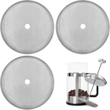 3 Packs French Press Replacement Cafetiere Filter Mesh Screen Coffee French