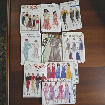 Vintage Schnittmuster Konvolut Vogue Butterick Simplicity Style Easy Sew